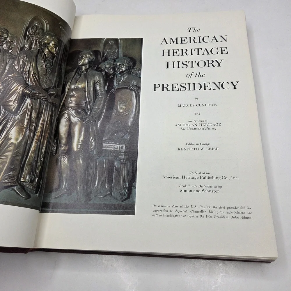 American Heritage History of the Presidency Marcus Cunliffe Hardcover Brown Gold